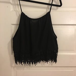 Black tank top